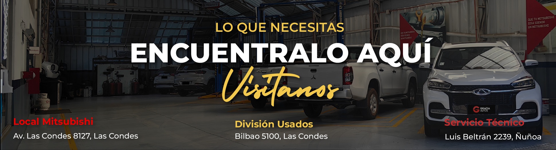 Gracia Autos - sucursales enero 2026