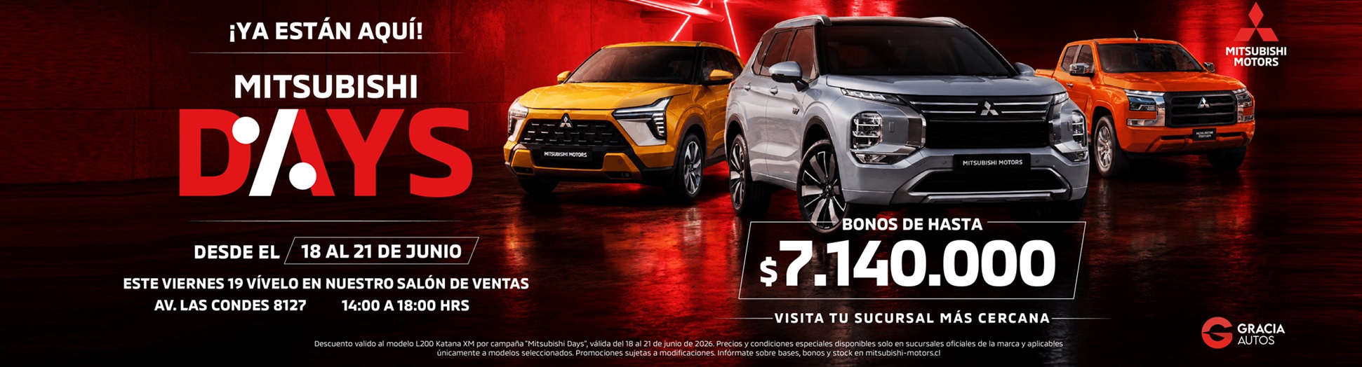 Gracia Autos - Mitsubishi days 2026
