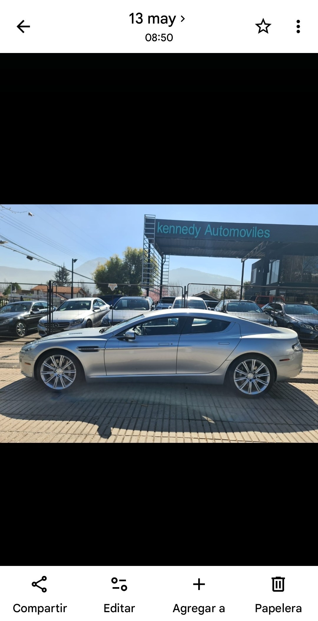ASTON MARTIN RAPIDE 5.9 4X2 AT 4P. 2011 Único Gris Plata en Chile. Extraordinario estado - FULL MOTOR