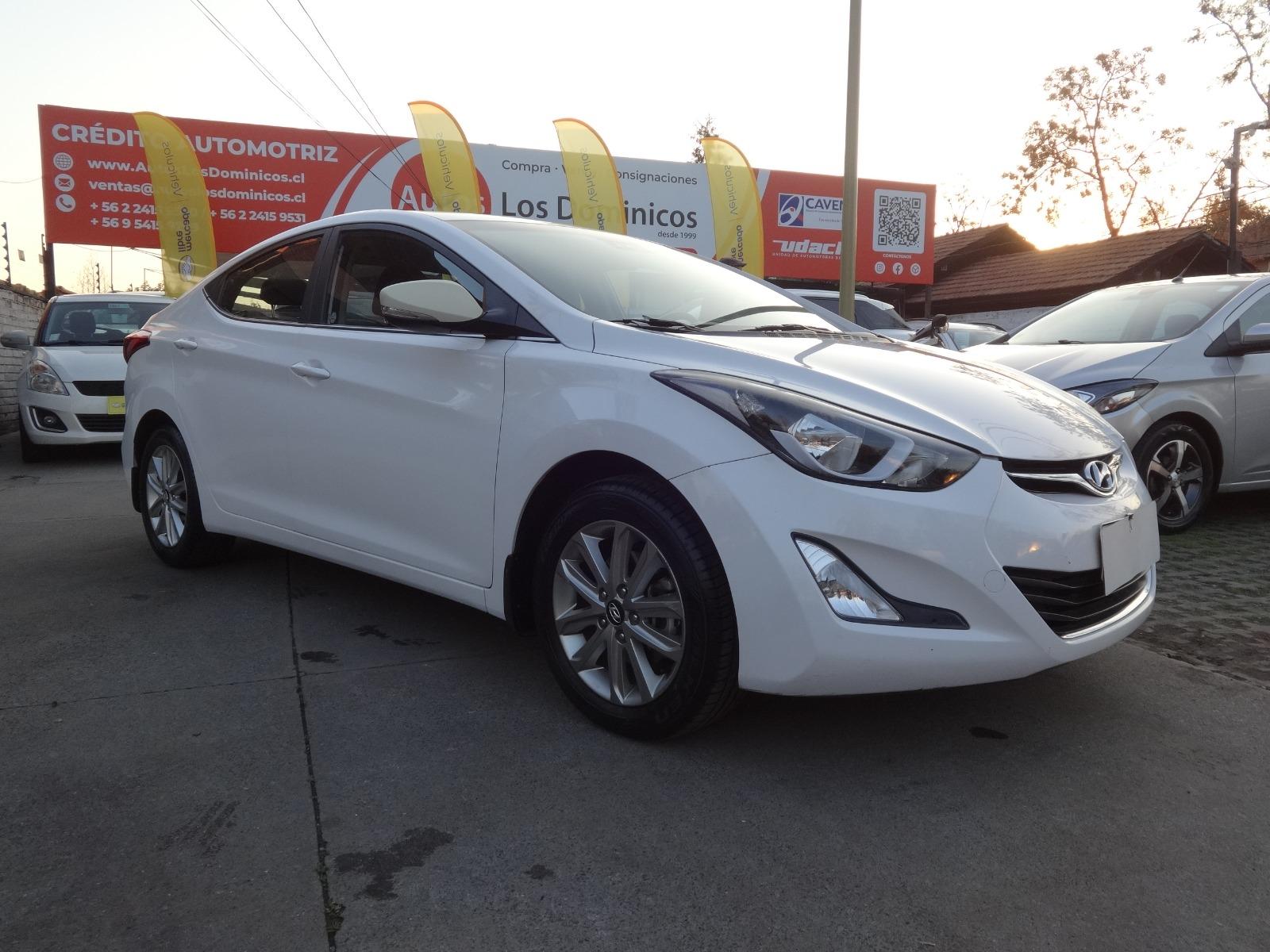 HYUNDAI ELANTRA GLS 1.6 AUTOMATICO MANTENCIONES HYUNDAI 2014 SOLO 71.000 KM VER EN LAS CONDES - FULL MOTOR