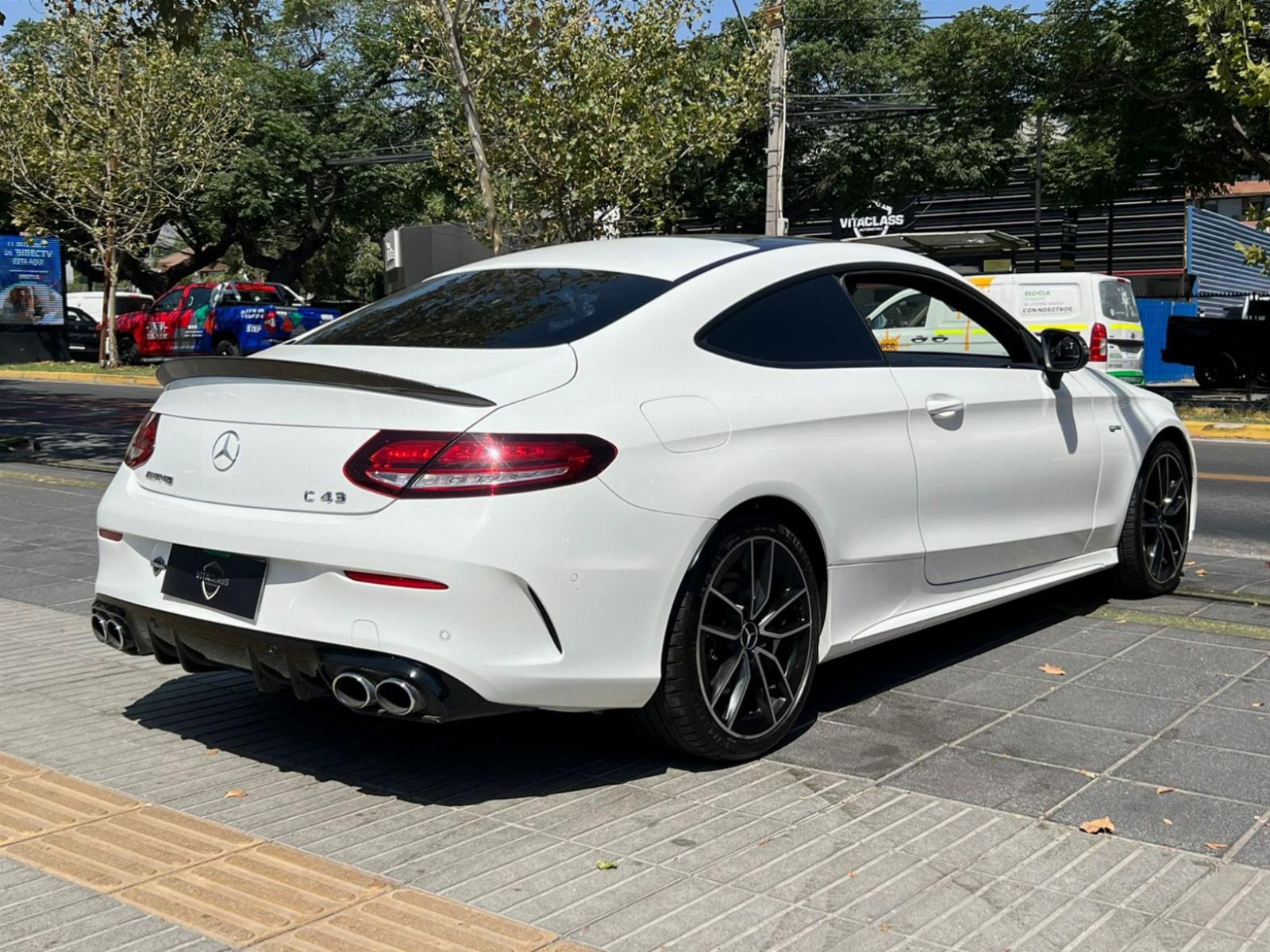 Gloss Black Rear Side Emblems For Mercedes C Class C43 AMG BITURBO 4MATIC – Saloon, Coupe, Estate 2013-23